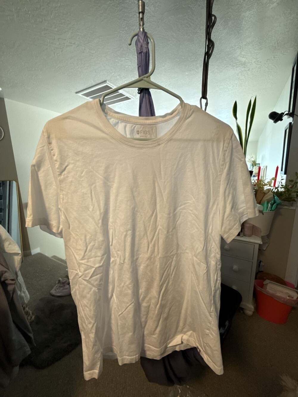 FIGS Super Soft 100% Pima Cotton White T-Shirt